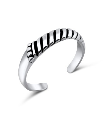 Swirly Silver Toe Ring TR-02	